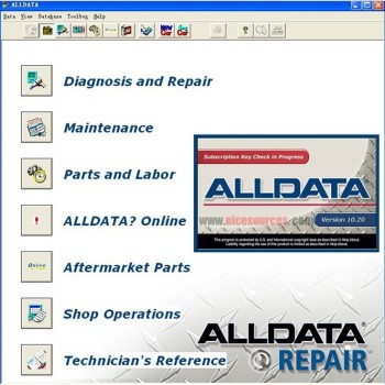 ALLDATA 10.50 global automotive maintenance information inquiry system