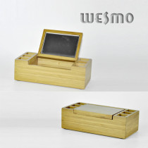 Bamboo Jewelry Box With Mirror