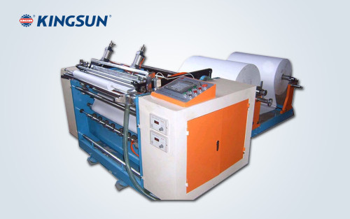 Machine de rebobinage et découpage pour papier de fax