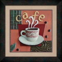 3d relief wall arts; still life; coffe cup