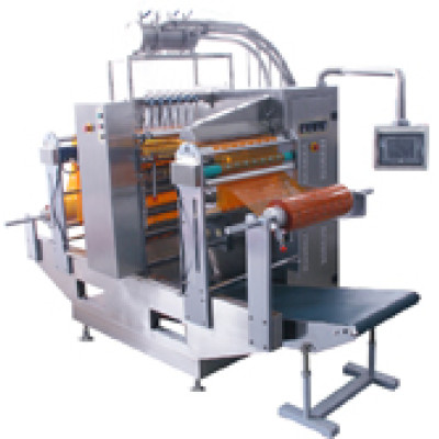 Liquid double film four-side sealing &multi-line packing machine