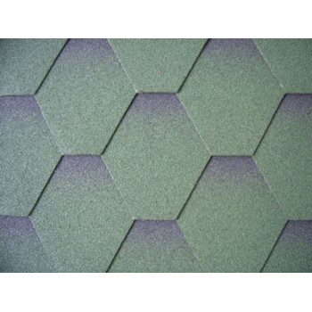 Mosaic single-layer shingles