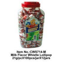 Milk Flavor  Whistle Lollipop
