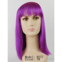 Purple holiday wig