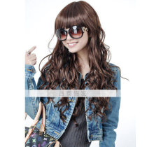 Daily hair wig--long synthetic hair--S-08A