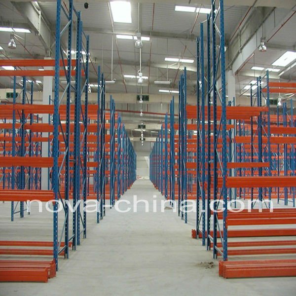 steel shelves and racks
