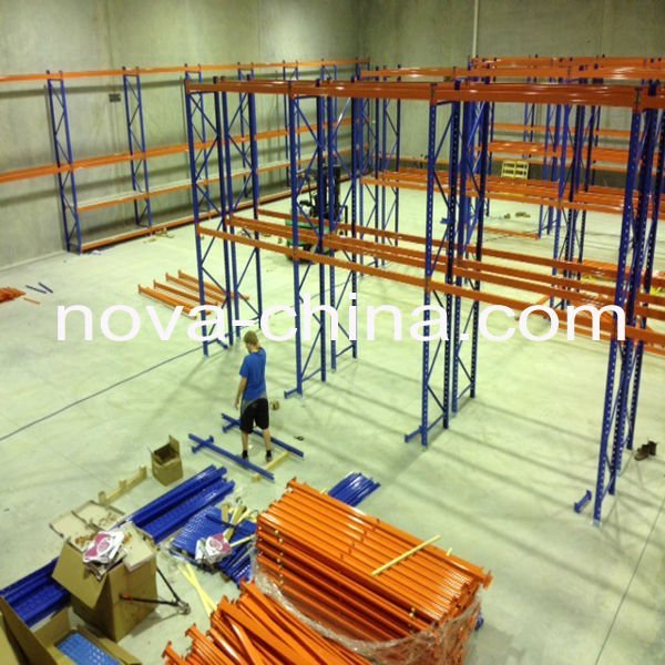 forklift warehouse rack system