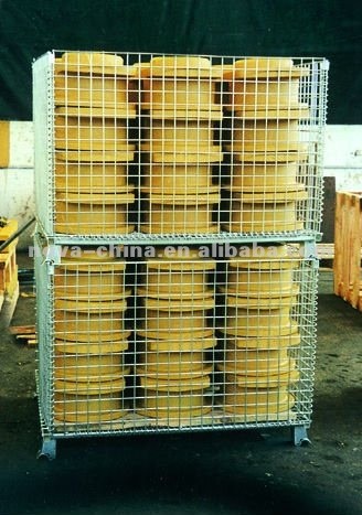 stackable steel wire mesh container