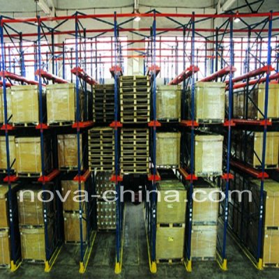 warehouse storage drive in rack