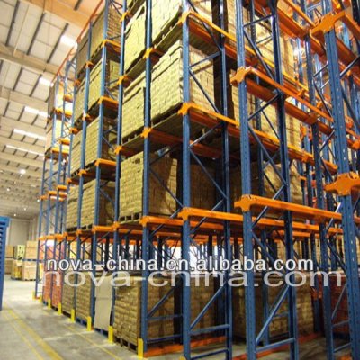 Drive-in pallet racking for warehouse
