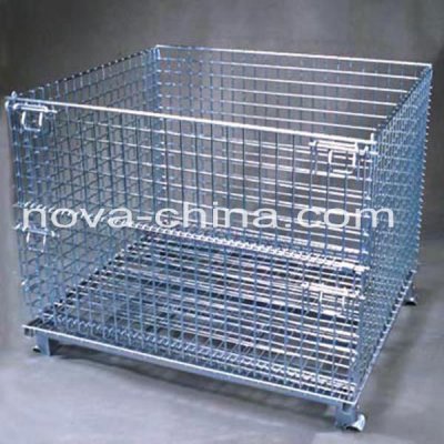 steel foldable mesh box pallet
