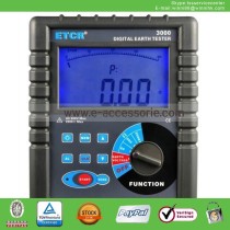 NEW ETCR3000 Digital Ground Earth Resistance Tester Meter