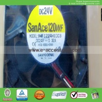new SANYO 9WF1224H1D03 A90L-0001-0509 3pin DC24V 0.32A 120*120*38mm