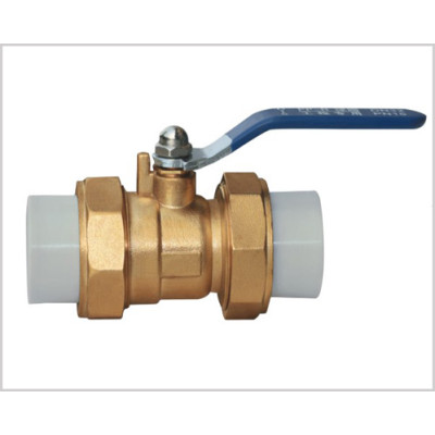 brass ball valve with PPR union