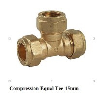 compression fitting tee 15mm