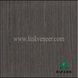 BAP-L03S Recon veneer face of black color engineered wood veneer