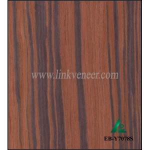 EB-Y7078S, Ebony Engineered Wood Veneer 2500X640X0.5mm