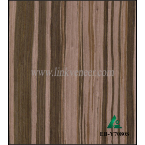 EB-Y7080S, composite wood veneer ebony wood veneer with FSC certificated for door face