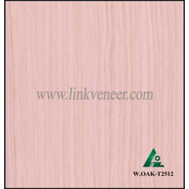 W.OAK-T2512, Beautiful Engineered washed oak wood veneer for hotel decoration