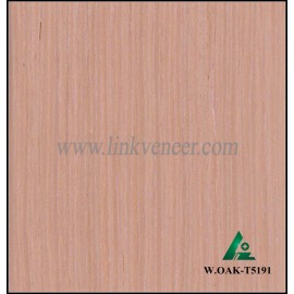 W.OAK-T5191, Beautiful Engineered washed red oak wood veneer for hotel decoration