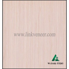 W.OAK-T5203, Engineered white oak veneer, artificial white oak wood veneer