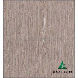 W.OAK-TDF605, 0.3mm engineered wash oak wood veneer for furniture