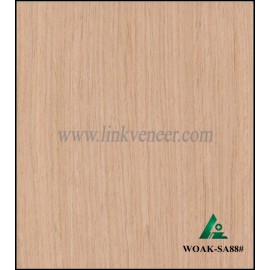 WOAK-SA88#, Hot sale recon veneer with crown design high quality engineered wood veneer yellow veneer for furniture face
