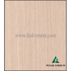 WOAK-Y6028-3S, recon oak veneer engineered wood veneer sliced cut veneer size2500x640mm