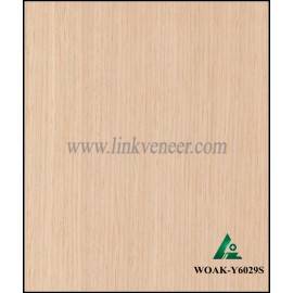 WOAK-Y6029S, engineered wood veneer recon white oak veneer diagonal size 2500*640mm
