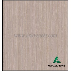 WS.OAK-T5995, 0.6mm engineered wash oak wood veneer for furniture