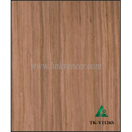 TK-Y1126S, teak engineered wood veneer with FSC certificated for decoration
