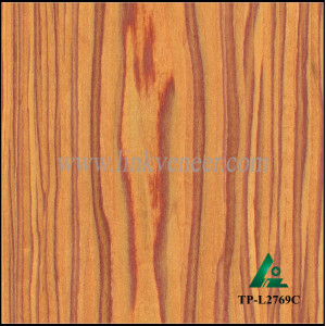 TP-L2769C, engineered tulip wood veneer of golden yellow