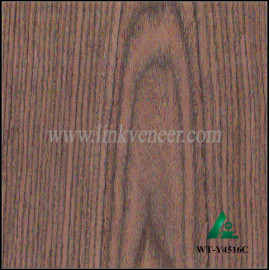 WT-Y4516C, 0.35MM 2*8 black walnut quarter cut veneer/engineered walnut wood veneer face veneer sheet