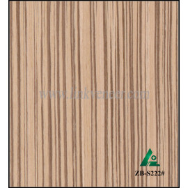 ZB-S222#, 0.35MM zebra fancy veneer for furniture