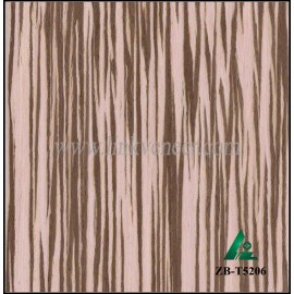 ZB-T5206, 0.35mm zebra veneer wood/wood veneer sheet/zebra wood veneer