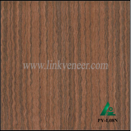PY-L08N, crown disc wood veneer,2'x8' 0.15mm veneer for plywood