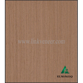 ELM-F611Q, engineered veneer reconstituted veneer recon elm veneer supplier
