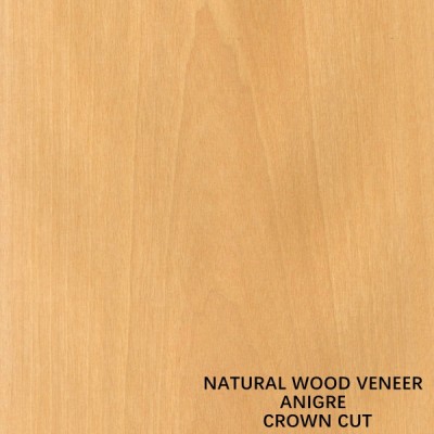 NATURAL ANIGRE WOOD VENEER SHEETS SPECIALLY FIGURED GRAIN RED COLOR FOR CABINET