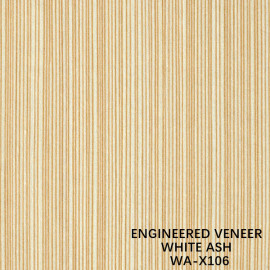 0.15-0.55 MM RECON WHITE ASH WOOD VENEER X106 STRAIGHT GRAIN FOR CABINET FACE