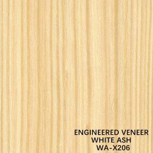 OEM RECONSTITUTED WHITE ASH WOOD VENEER X206 QUARTER STRAIGHT FOR FURNITURE