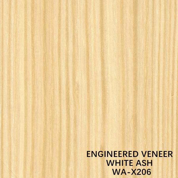 OEM RECONSTITUTED WHITE ASH WOOD VENEER X206 QUARTER STRAIGHT FOR FURNITURE