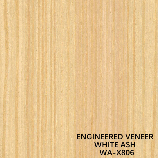 RECONSTITUTED DECORATIVE ENGINEERED WHITE ASH WOOD VENEER X806 CUSTOMIZED