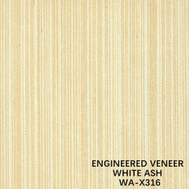 RECONSTITUTED WHITE ASH WOOD VENEER STRAIGHT GRAIN X316 FOR FANCY PLYWOOD