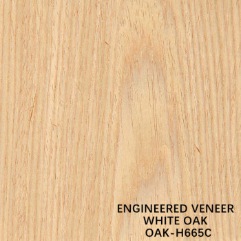RECONSTITUTED WOOD VENEER WHITE OAK H665C CROWN CUT FOR DECORATION 0.15-0.55 MM