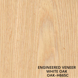 RECONSTITUTED WOOD VENEER WHITE OAK H665C CROWN CUT FOR DECORATION 0.15-0.55 MM