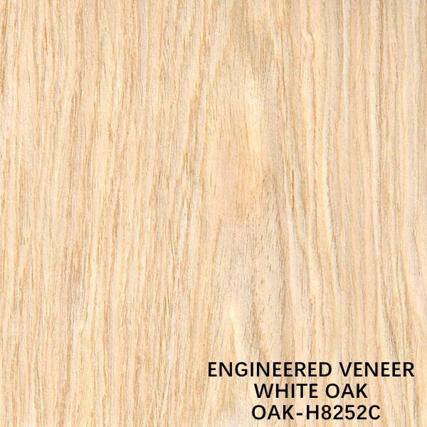 RECONSTITUTED WOOD VENEER WHITE OAK H8252C CROWN CUT FOR DECORATION 0.15-0.55 MM