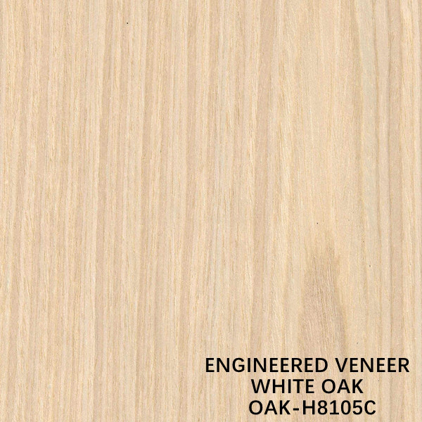 RECONSTITUTED WOOD VENEER WHITE OAK H8105C CROWN CUT FOR DECORATION 0.15-0.55 MM