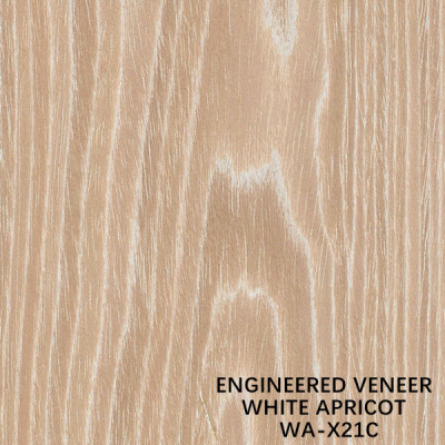 RECON WOOD VENEER WHITE APRICOT CROWN CUT X21C 2500-3100MM FOR DOOR AND WINDOWS