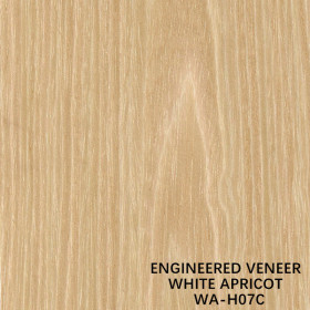 RECON WOOD VENEER WHITE APRICOT CROWN CUT H07C 2500-3100MM FOR DOOR AND WINDOWS