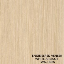MAN MADE WOOD VENEER WHITE APRICOT QUARTER CUT STRAIGHT GRAIN H62S FOR FUNITURE